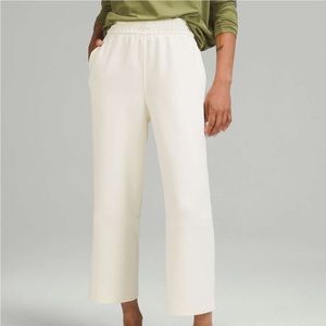 Lululemon softstream high rise straight leg cropped pants lemon sorbet